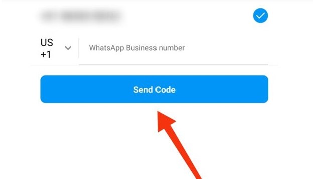 ارسال کد به واتس‌اپ